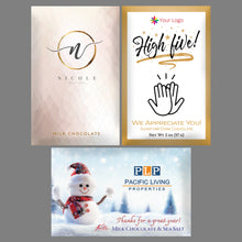 Load image into Gallery viewer, Forte Custom Bar Examples - 2 oz Chocolate Bars