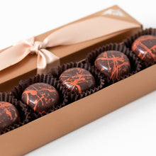 Load image into Gallery viewer, 5 piece box of Classic Dark Truffles (Case of 6)