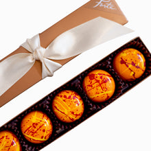 Load image into Gallery viewer, SEASONAL 5 piece box of Passion Fruit Truffles (Case of 6)
