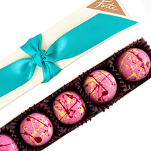 Load image into Gallery viewer, SEASONAL 5 piece box of Strawberry Lemonade Truffles (Case of 6)