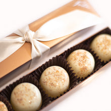 Load image into Gallery viewer, SEASONAL 5 piece box of Eggnog Truffles (Case of 6)
